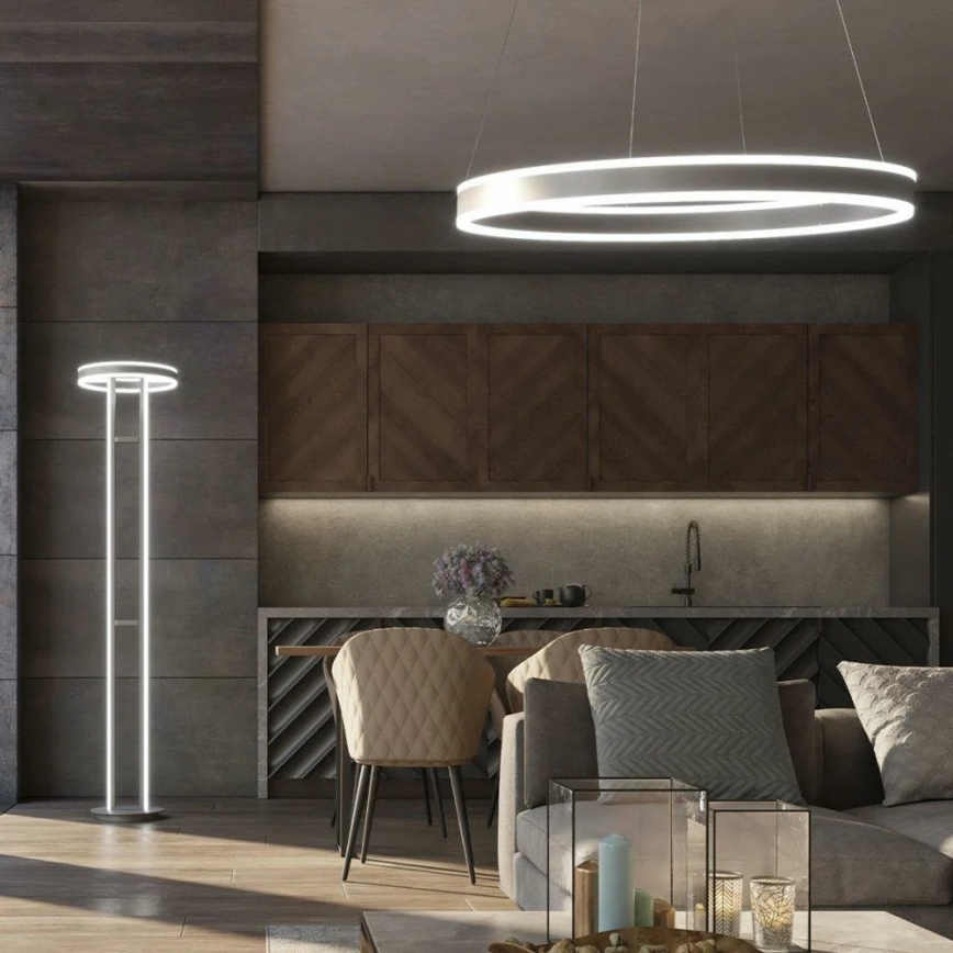 Wofi 6226.02.88.9000 - Candelabro suspenso LED com regulação KEMI LED/83W/230V + controlo remoto