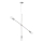Wofi 6365.03.54.8000 - Candelabro suspenso SARA 3xE27/60W/230V
