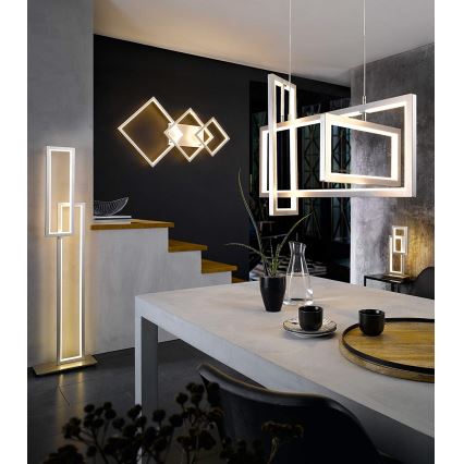 Wofi 6531.03.64.8000 - Candelabro suspenso LED com regulação VISO LED/87W/230V