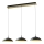 Wofi 7001-304 - Candelabro suspenso LED com regulação ROSCOFF LED/29W/230V preto/dourada