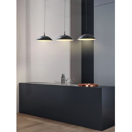 Wofi 7001-304 - Candelabro suspenso LED com regulação ROSCOFF LED/29W/230V preto/dourada