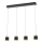 Wofi 7003-404 - Candelabro suspenso LED com regulação TOULOUSE LED/34W/230V preto/dourada