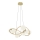 Wofi 7014-801 - Candelabro suspenso LED NANCY 8xG9/3,5W/230V dourada/branco