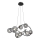 Wofi 7014-805 - Candeeiro suspenso LED NANCY 8xG9/3,5W/230V preto/cromado brilhante