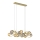 Wofi 7015-1404 - Candelabro suspenso LED METZ 14xG9/3,5W/230V dourada/cinzento