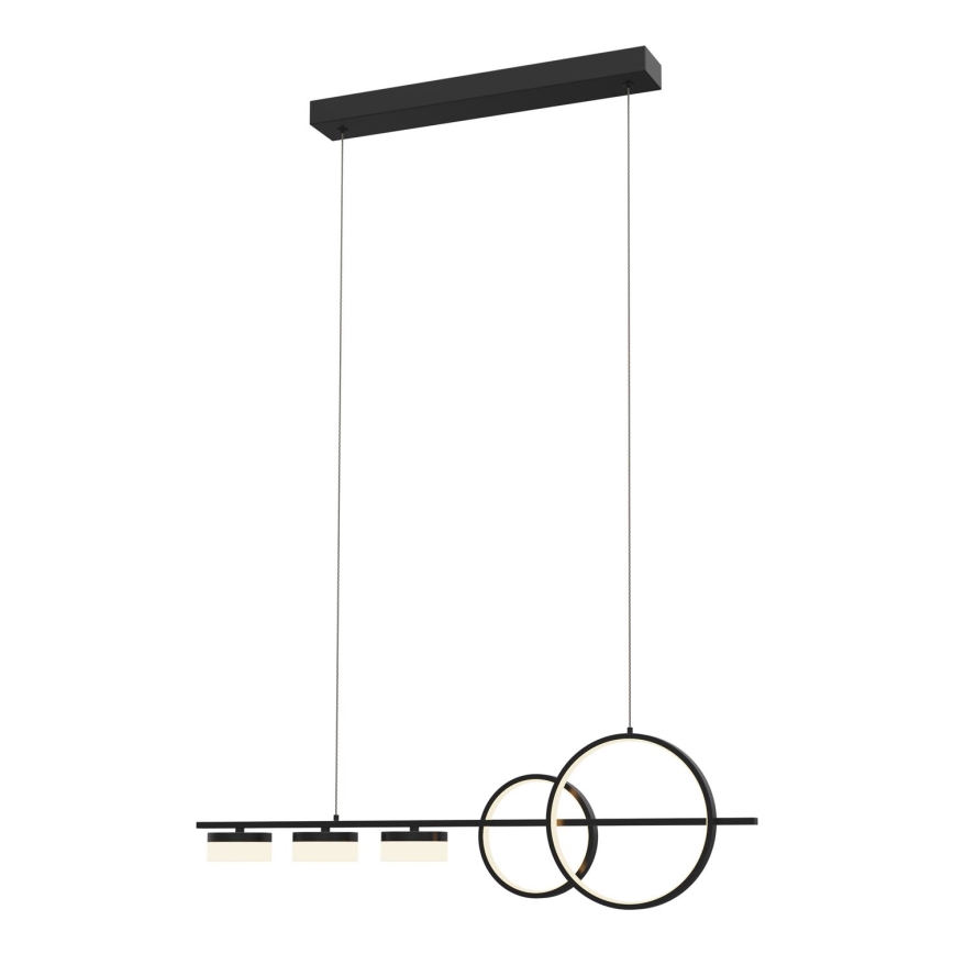 Wofi 7030-502 - Candelabro suspenso LED com regulação MESSINA LED/40W/230V preto