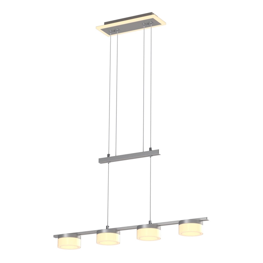 Wofi 7054-503 - Candelabro suspenso LED com regulação JESSE LED/21W/230V cromado mate