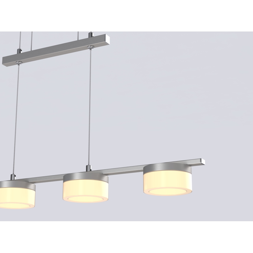 Wofi 7054-503 - Candelabro suspenso LED com regulação JESSE LED/21W/230V cromado mate