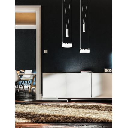 Wofi 7263.04.54.6000 - Candelabro suspenso LED com regulação JETTE 2xLED/7,5W/230V + 2xLED/1W