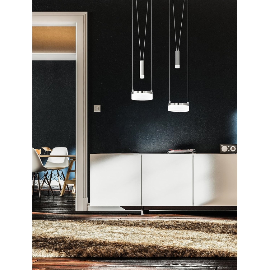 Wofi 7263.04.54.6000 - Candelabro suspenso LED com regulação JETTE 2xLED/7,5W/230V + 2xLED/1W