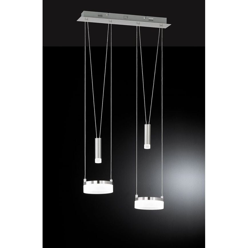 Wofi 7263.04.54.6000 - Candelabro suspenso LED com regulação JETTE 2xLED/7,5W/230V + 2xLED/1W