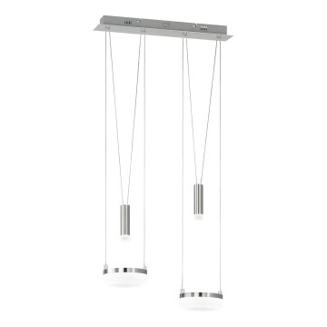 Wofi 7263.04.54.6000 - Candelabro suspenso LED com regulação JETTE 2xLED/7,5W/230V + 2xLED/1W
