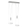 Wofi 7263.04.54.6000 - Candelabro suspenso LED com regulação JETTE 2xLED/7,5W/230V + 2xLED/1W