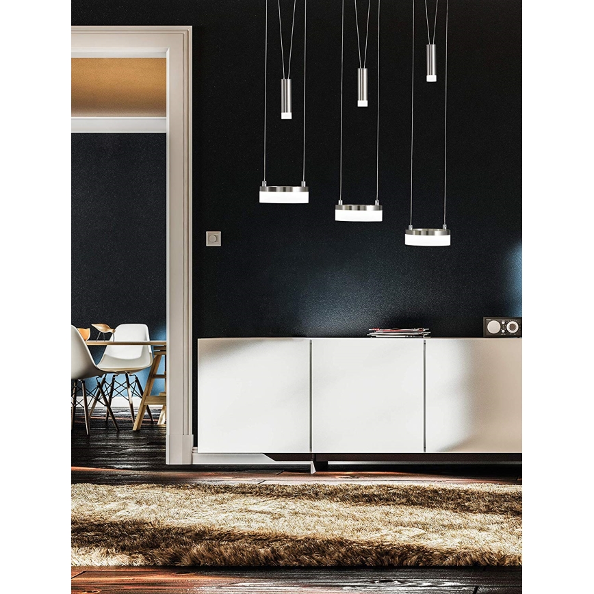 Wofi 7263.06.54.6000 - Candelabro suspenso LED com regulação JETTE 3xLED/7,5W/230V + 3xLED/1W