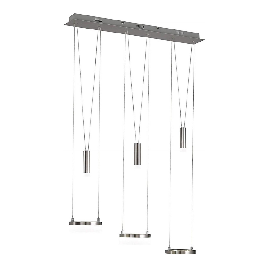 Wofi 7263.06.54.6000 - Candelabro suspenso LED com regulação JETTE 3xLED/7,5W/230V + 3xLED/1W
