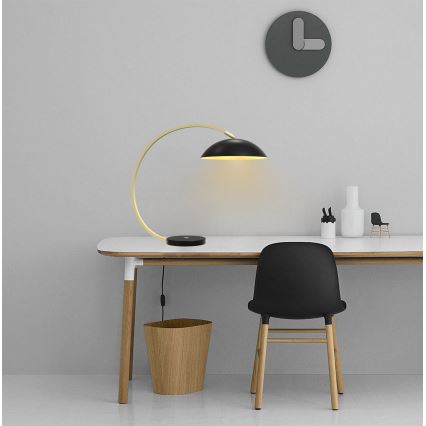 Wofi 8001-104 - LED Candeeiro de mesa táctil com regulação ROSCOFF LED/10,5W/230V preto/dourada