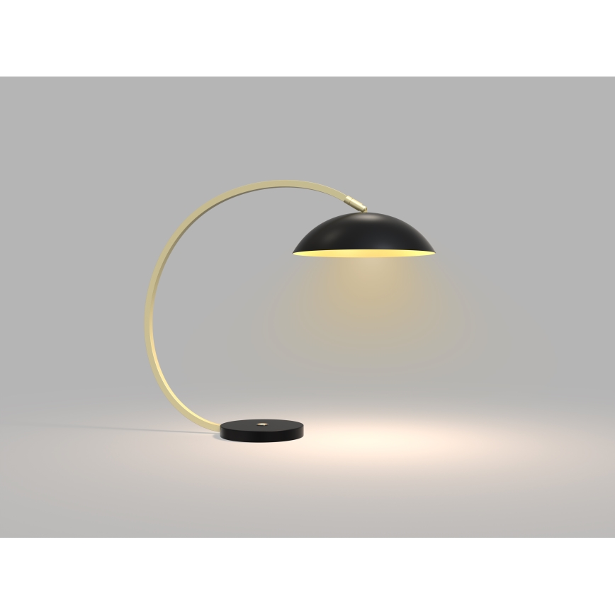Wofi 8001-104 - LED Candeeiro de mesa táctil com regulação ROSCOFF LED/10,5W/230V preto/dourada
