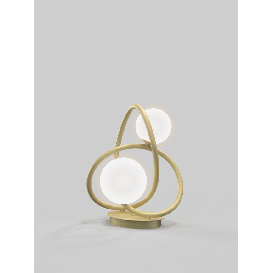 Wofi 8014-201 - Candeeiro de mesa LED NANCY 2xG9/3,5W/230V dourada/branco