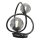 Wofi 8014-205 - Candeeiro de mesa LED NANCY 2xG9/3,5W/230V preto/cromado brilhante