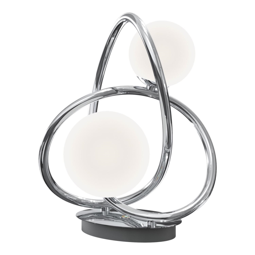 Wofi 8014-207 - Candeeiro de mesa LED NANCY 2xG9/3,5W/230V cromado brilhante