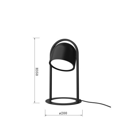 Wofi 8045-102 - LED Candeeiro de mesa táctil com regulação NIZZA LED/10,5W/230V preto