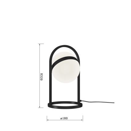 Wofi 8046-102 - LED Candeeiro de mesa táctil com regulação AVIGNON LED/10,5W/230V preto