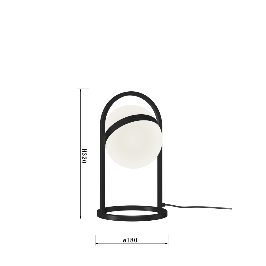 Wofi 8046-102 - LED Candeeiro de mesa táctil com regulação AVIGNON LED/10,5W/230V preto