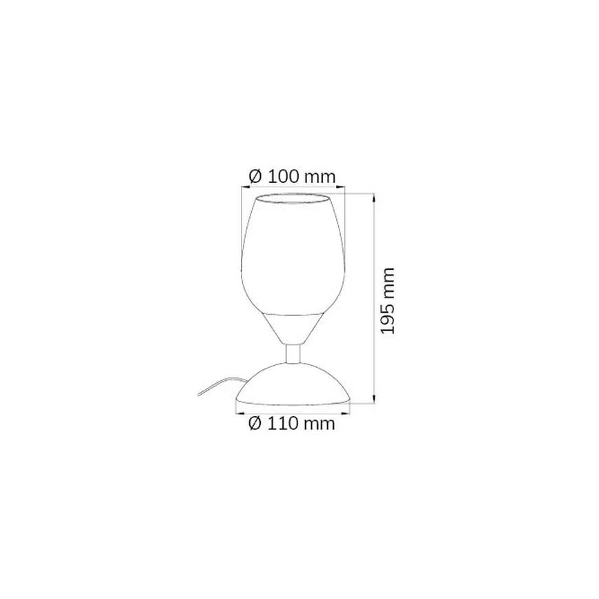 Wofi 814101640500 - Candeeiro de mesa táctil com regulação FLAME 1xE14/60W/230V