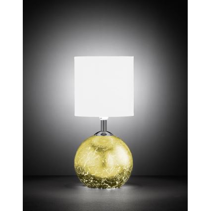 Wofi 8149.02.13.6012 - Candeeiro de mesa CARMEN 1xE14/40W/230V + 1xG9/10W dourado