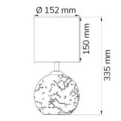 Wofi 8149.02.13.6012 - Candeeiro de mesa CARMEN 1xE14/40W/230V + 1xG9/10W dourado