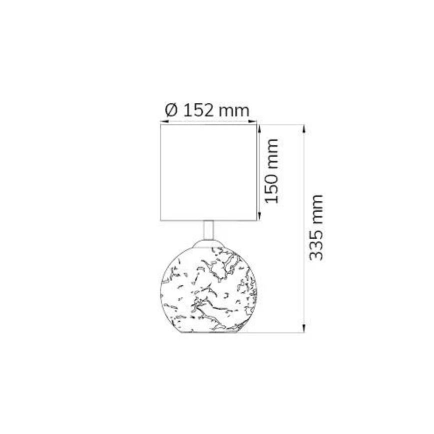 Wofi 8149.02.13.6012 - Candeeiro de mesa CARMEN 1xE14/40W/230V + 1xG9/10W dourado