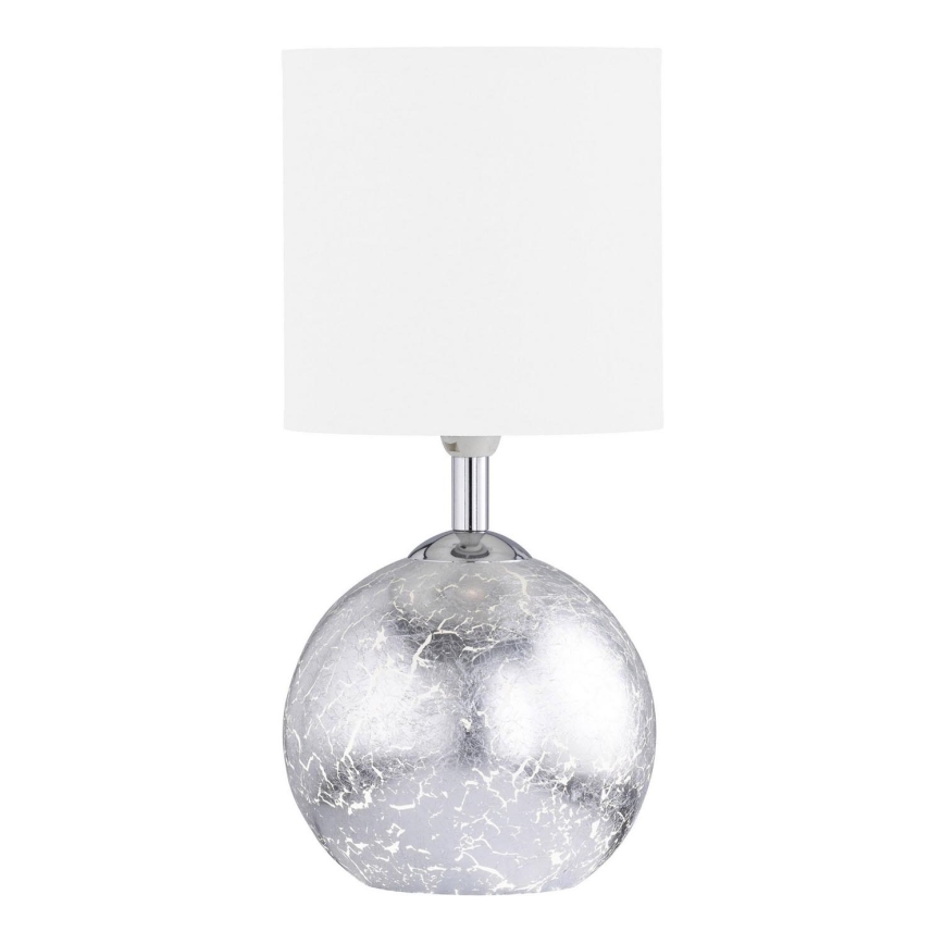 Wofi 8149.02.70.6006 - Candeeiro de mesa CARMEN 1xE14/40W/230V + 1xG9/10W prateado