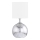 Wofi 8149.02.70.6006 - Candeeiro de mesa CARMEN 1xE14/40W/230V + 1xG9/10W prateado