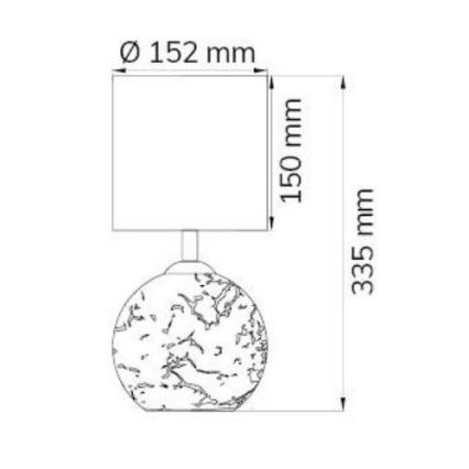 Wofi 8149.02.70.6006 - Candeeiro de mesa CARMEN 1xE14/40W/230V + 1xG9/10W prateado