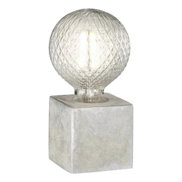 WOFI 8213.01.50.7000 - Candeeiro de mesa BROAD 1xE27/10W/230V betão