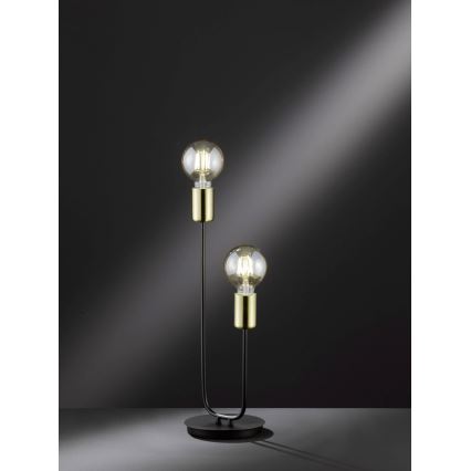 Wofi 8255.02.10.8000 - Candeeiro de mesa YORK 2xE27/60W/230V