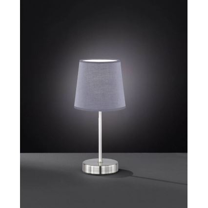 Wofi 8324.01.50.0000 - Candeeiro de mesa CESENA 1xE14/42W/230V cinzento