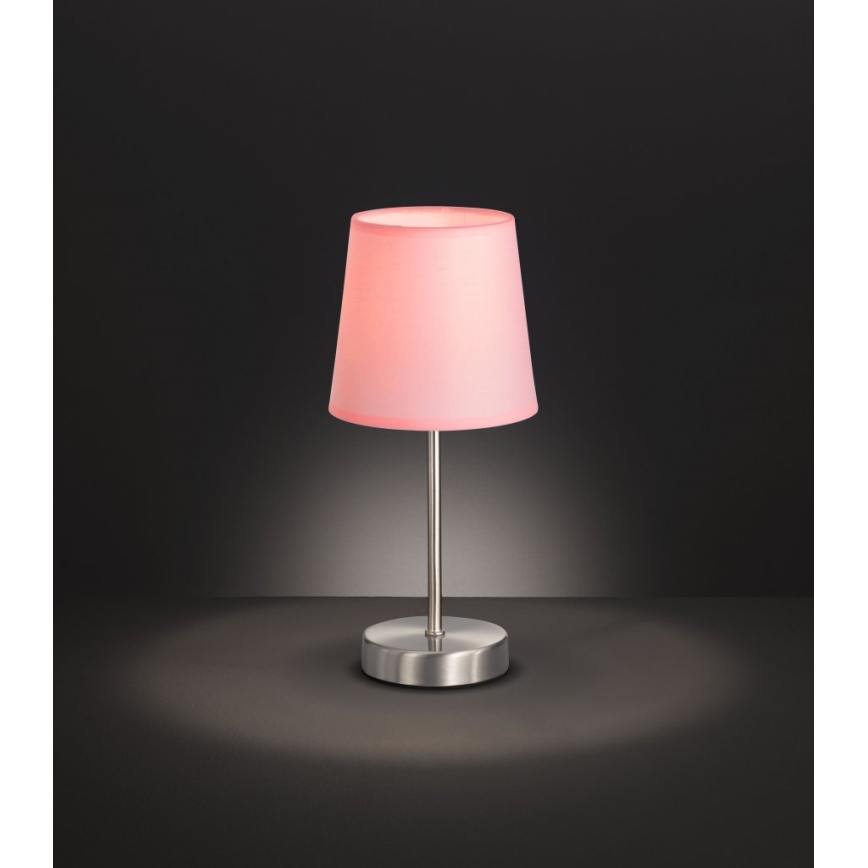 Wofi 832401949000 - Candeeiro de mesa CESENA 1xE14/42W/230V rosa
