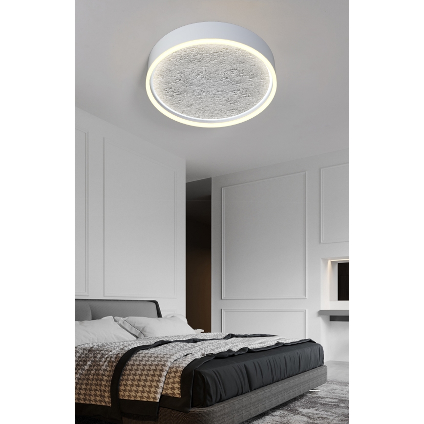 Wofi 9002-103M - Iluminação de teto LED com regulação BORDEAUX LED/37W/230V prateado