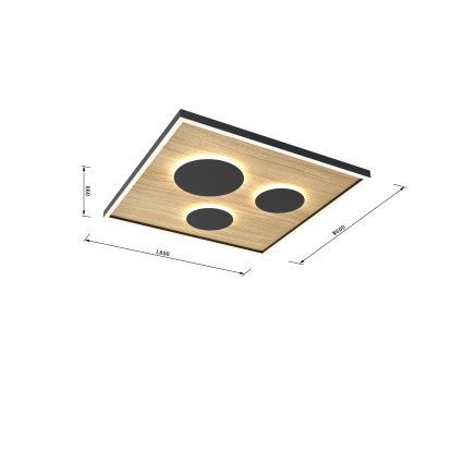 Wofi 9012-306L - Iluminação de teto LED com regulação DIJON LED/40W/230V