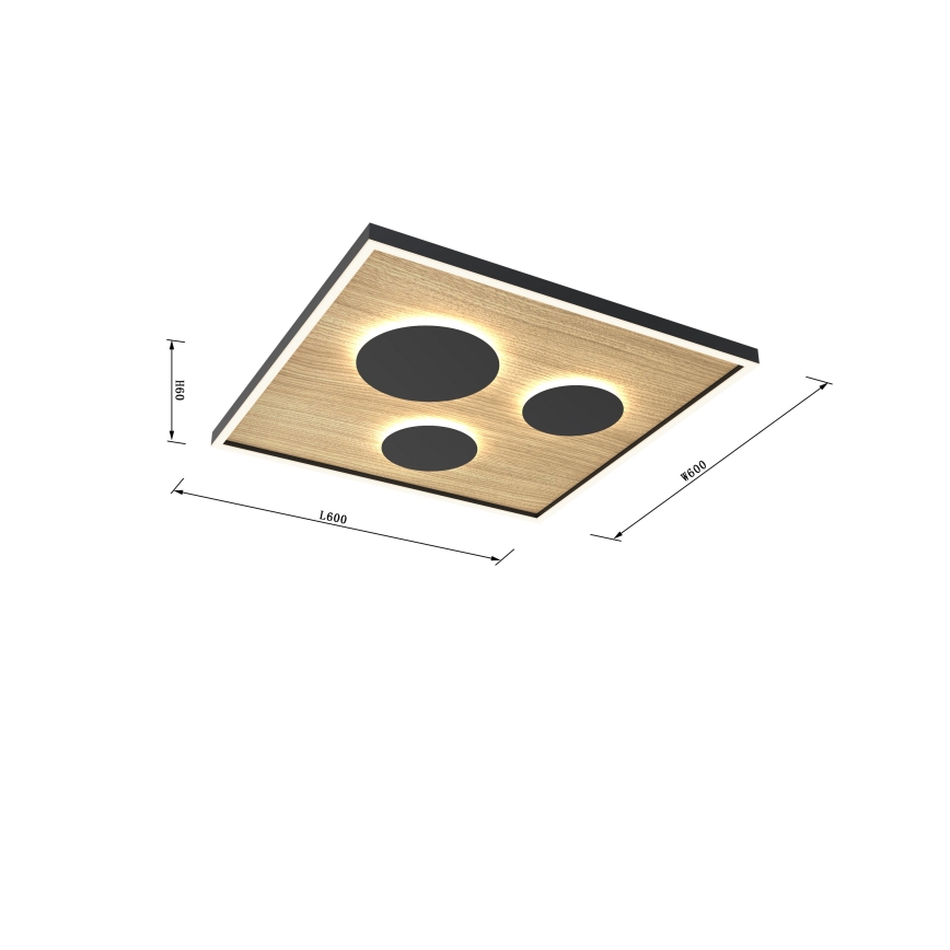 Wofi 9012-306L - Iluminação de teto LED com regulação DIJON LED/40W/230V