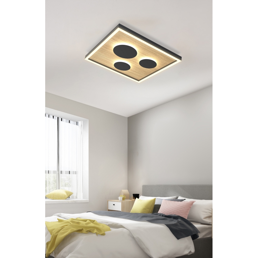 Wofi 9012-306S - Luminária de teto LED dimmerizável DIJON LED/26W/230V
