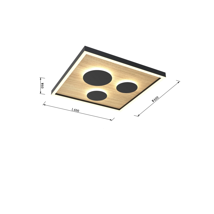 Wofi 9012-306S - Luminária de teto LED dimmerizável DIJON LED/26W/230V