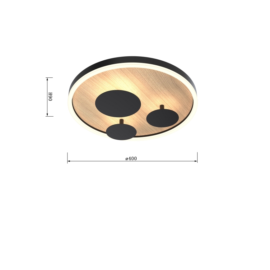 Wofi 9013-306S - Luminária de teto LED regulável REIMS LED/26W/230V