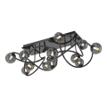 Wofi 9014-1205 - Candeeiro  integrado LED NANCY 12xG9/3,5W/230V preto/cromado brilhante