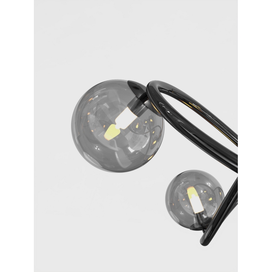 Wofi 9014-1205 - Candeeiro  integrado LED NANCY 12xG9/3,5W/230V preto/cromado brilhante
