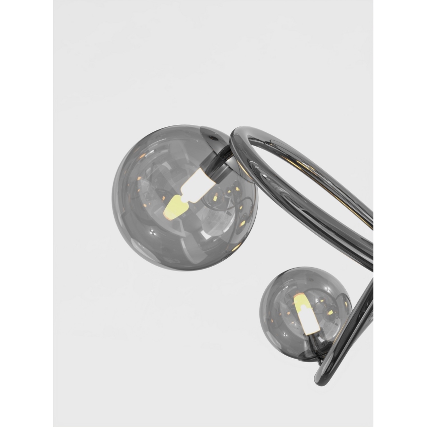 Wofi 9014-805 - Candeeiro  integrado LED NANCY 8xG9/3,5W/230V preto/cromado brilhante