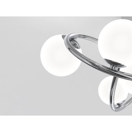 Wofi 9014-807 - Candelabro integrado LED NANCY 8xG9/3,5W/230V cromado brilhante