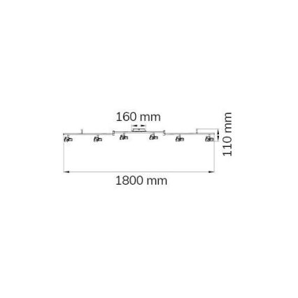 Wofi 9026.06.64.5000 - Foco LED ZARA 6xLED/5,2W/230V
