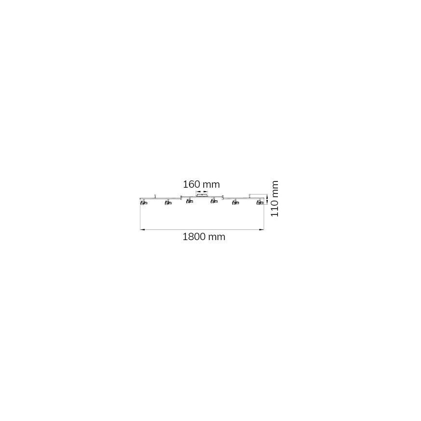 Wofi 9026.06.64.5000 - Foco LED ZARA 6xLED/5,2W/230V